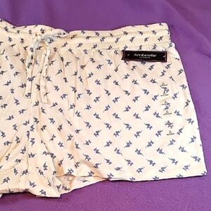 0715. NWTs ~ Ambrielle Sleepwear ~ XL ~ Blue & Pink Elephants 100% Cotton ~